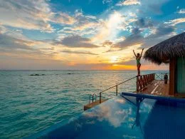 infinity pool near beach