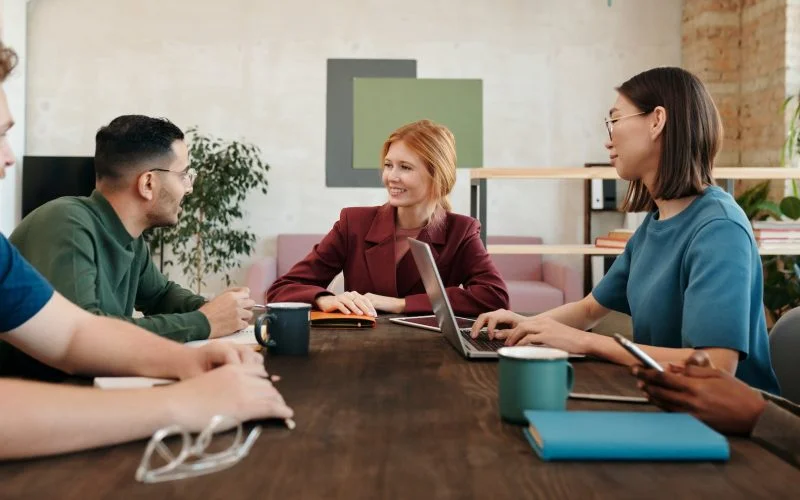 colleagues in a meeting